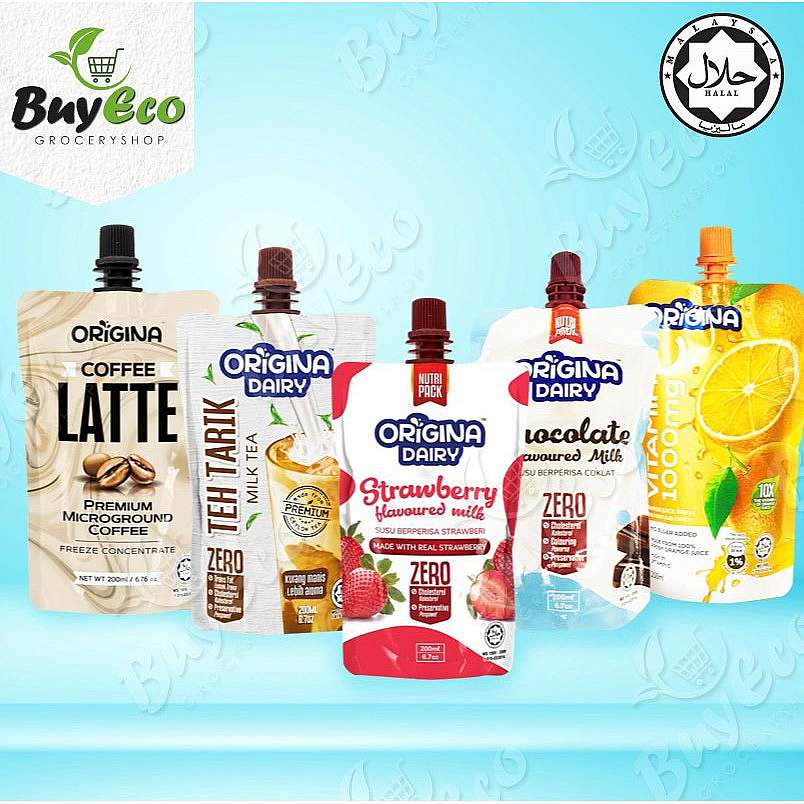ORIGINA Dairy Milk Drink 200ml 6 Flavour BUY ECO GROCERY SHOP